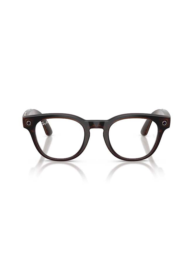 Meta Ray-Ban Scriber Optics (Gen 2) Universal Fit, Shiny Transparent Umber Frame, Demo Lens - Image 2