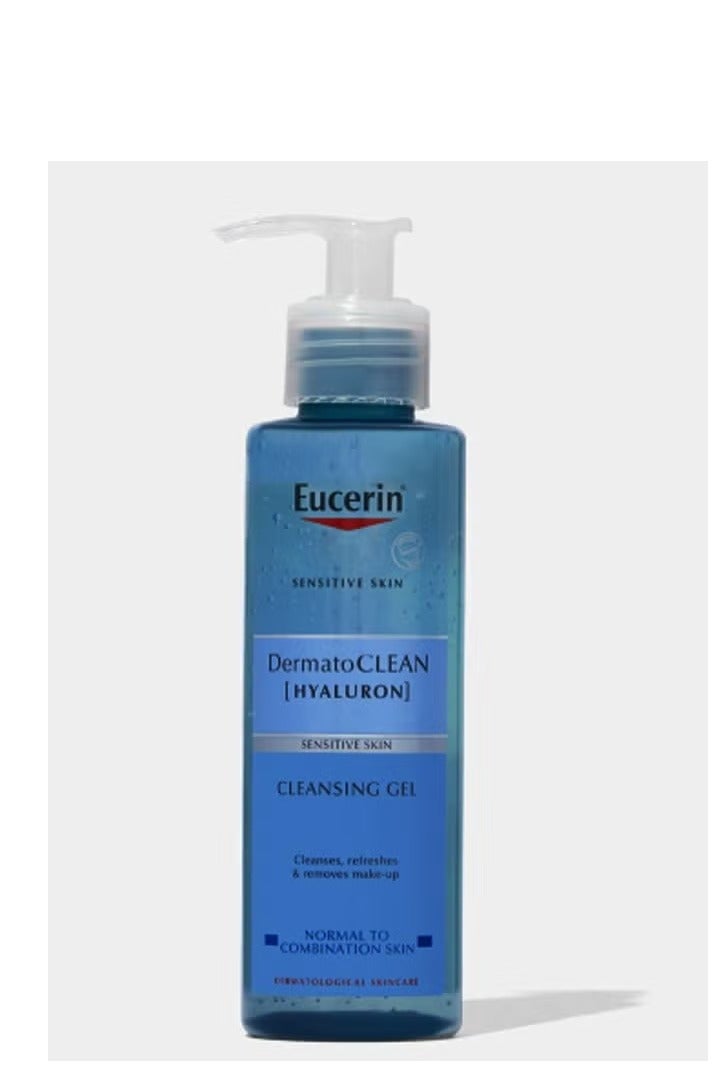 يوسيرين جل ديرماتو كلين + هيالورون المنعش لتنظيف الوجه للبشرة الحساسة ٢٠٠ مل - Image 2
