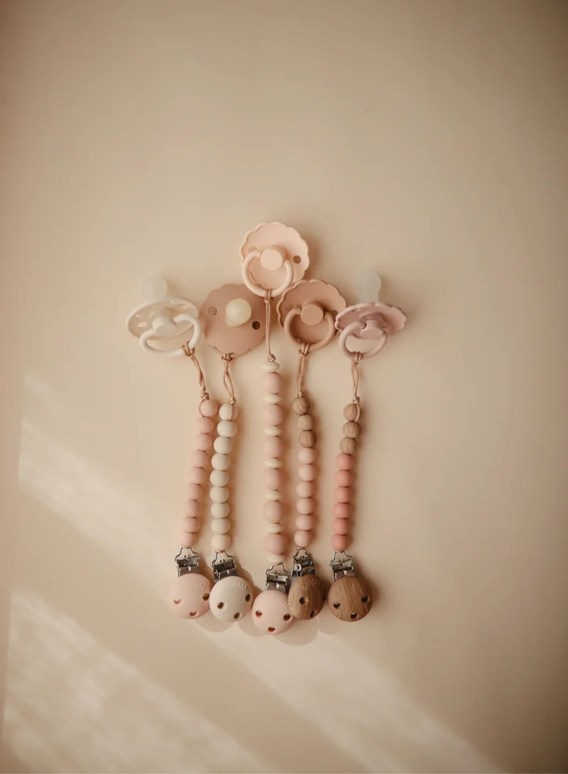 FRIGG Pack Of 1 Daisy Silicone Baby Pacifier 6-18M Baby Pink - Size 2