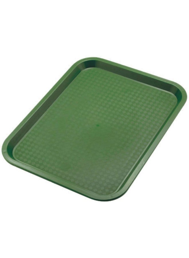 Sunnex Polypropylene Fast Food Tray, Green, 41.5 X 31 Cm, 81243G - Image 1