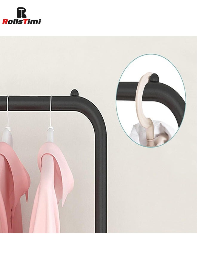 RollsTimi  Clothes Organizer And Coated Metal Rack Black 110x33x150cm  - Image 5