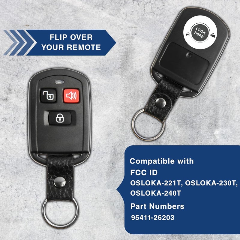 KeylessOption Keyless Entry Remote Car Key Fob Transmitter for Hyundai Elantra, Santa Fe - Image 4