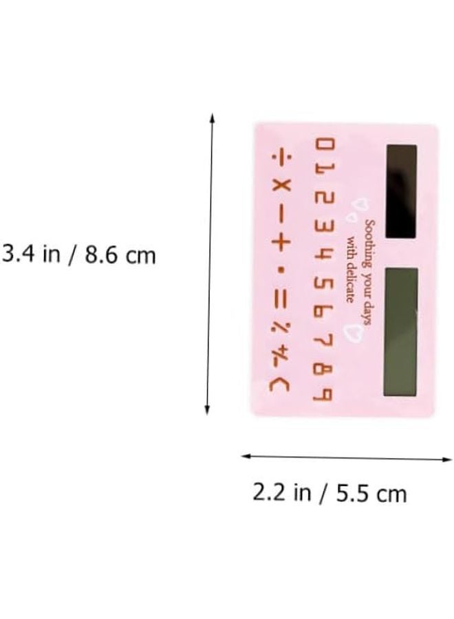 2 Pack Ultra Thin Solar Calculator Portable Standard Design for Students Office - Image 2