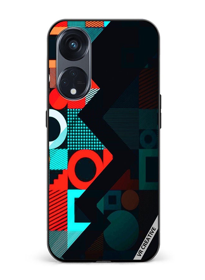 VR CREATIVE Protective Case Cover For Oppo Reno8 T 5G Texture Design Multicolour - Image 1