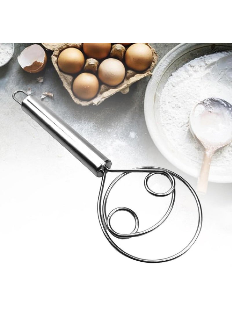 Prostuff.in Prostuffin 2 Pcs Multifunctional Stainless Steel Dough Mixer Hand Tool with Round Handle Home Baking Whisking TimeSaving Easy to Clean Sliver  - Image 5