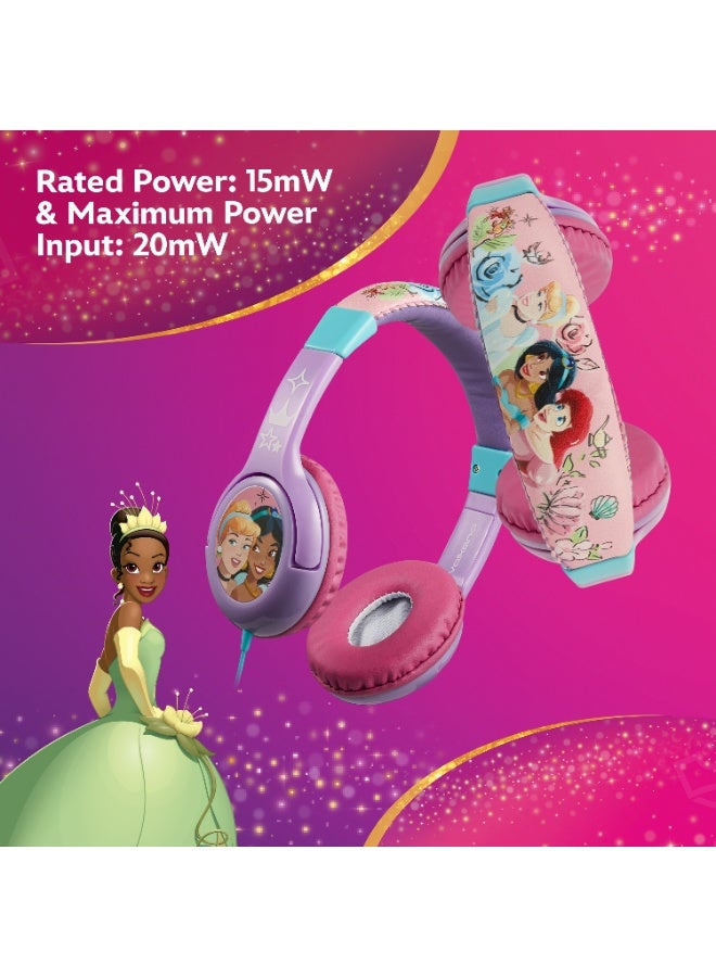 Volkano Disney Princess Kiddies Adjustable Stereo Headphones – Comfortable Padded Earcups, 3.5mm Aux Connection, Perfect for Young Listeners (Ages 3+) - Image 5
