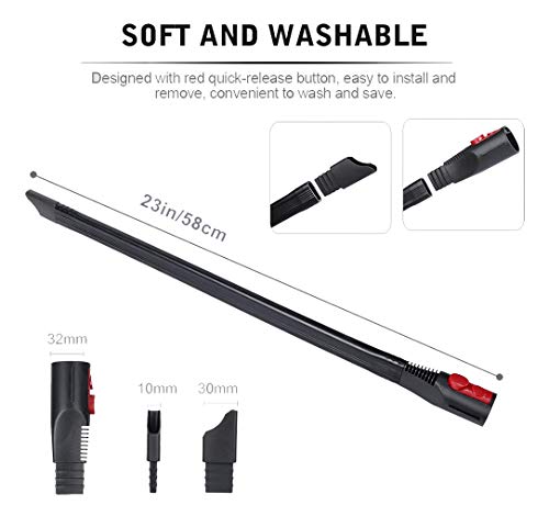 Wonlives Flexible Extension Crevice Tool Compatible with Dyson V11 V10 V8 V7 Vacuum Cleaner with Quick Release Attachment Universal Tool Adapter Converter - Image 4