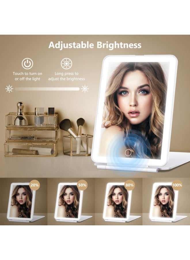 Rechargeable Makeup Mirror for Travel – Portable Vanity Mirror with  Lights, 3 Color Lighting Modes,  Rechargeable Battery, Ultra-Slim Lighted Mirror for Makeup & Travel - Image 4