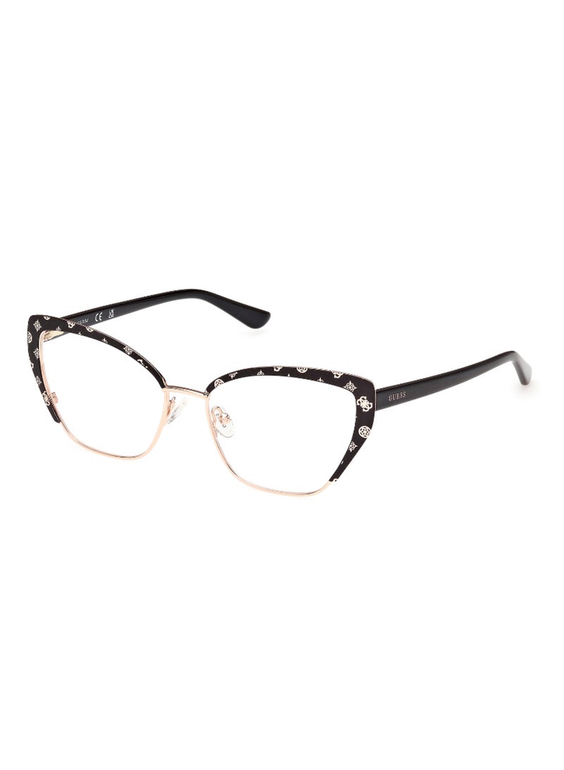GUESS Women's Cat Eye Shape Eyeglass Frames - GU5012200554 - Lens Size: 54 Mm - Black - Image 1