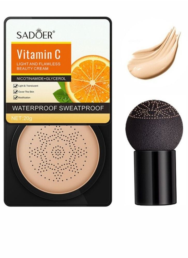 SADOER Sadoer Vitamine C Light and Flawless Beauty Cushion Cream (Light Beige)  - Image 1