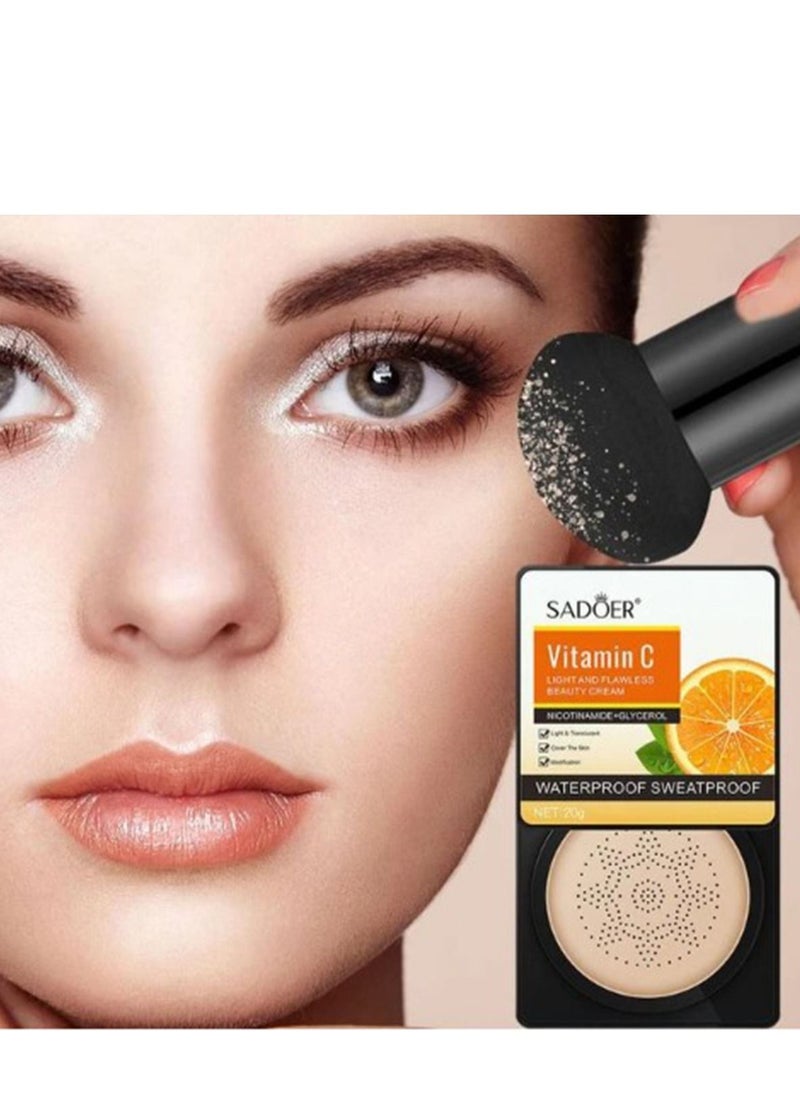 SADOER Sadoer Vitamine C Light and Flawless Beauty Cushion Cream (Light Beige)  - Image 3