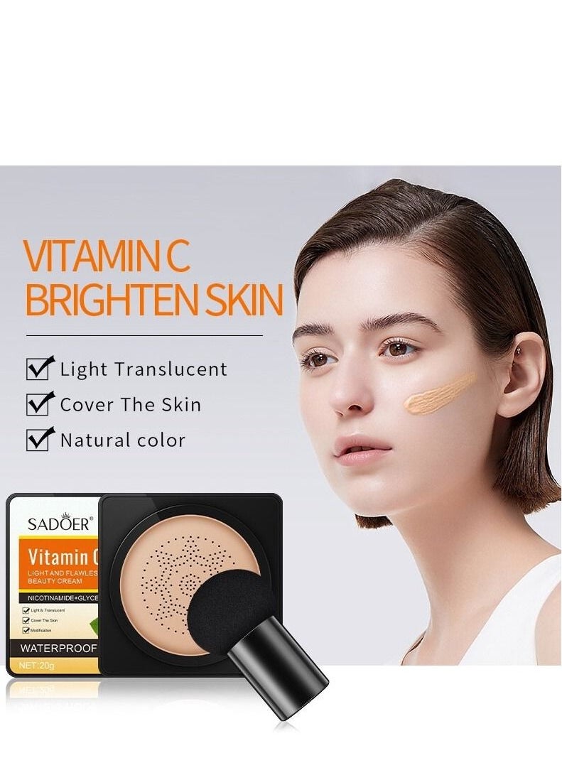 SADOER Sadoer Vitamine C Light and Flawless Beauty Cushion Cream (Light Beige)  - Image 4