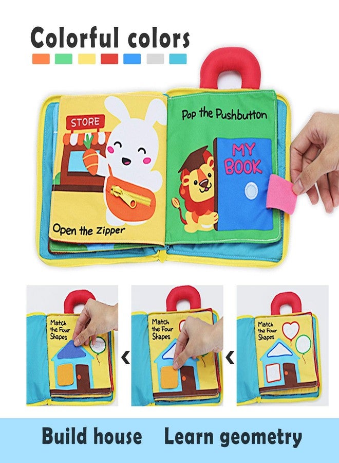 beiens Quiet Book Montessori Toys, Busy Board for Toddlers 1 2 3 4, Toddler Activities Busy Book, Toddlers Travel Toy, Sensory 3D Cloth Books for Infants Baby Boys and Girls Gift - Image 2