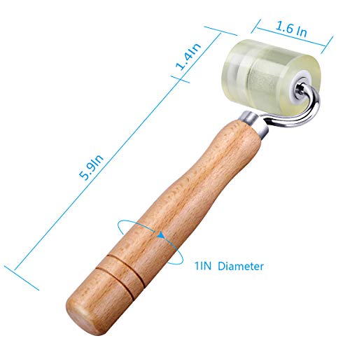 LUMITECO Auto Car Audio Sound Deadening Application Rolling Wheel Roller,Heat Abatement Mat Wallpaper PU Deadener Application Seam Roller - Image 2