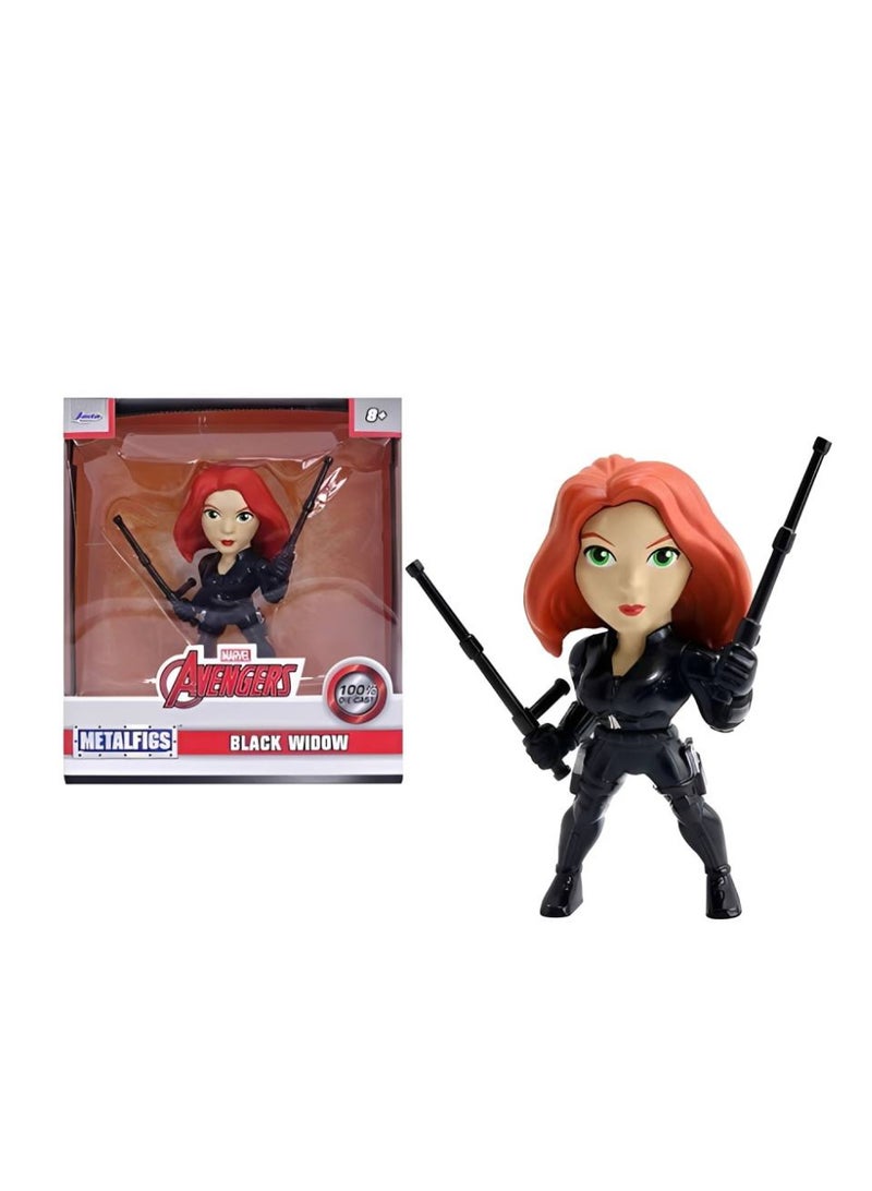 Jada Toys Avengers Black Widow Action Figure Collectible Toy for Kids 10 cm - Image 1