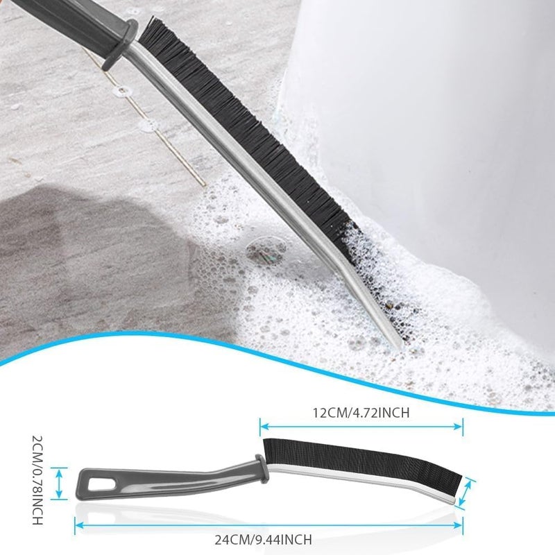 Muzztech Plastic Gap Cleaning Brush,(Pack of 2) Bathroom Gap Cleaning Brush,Clean The Dead Corners of Kitchen Tiles,Multi-Purpose Door Window Track Deep Cleaning Brush (Gap Brush) - Image 2