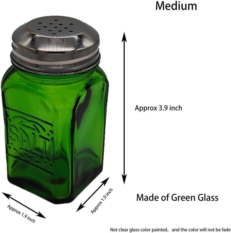 Kerixi Vintage Salt and Pepper Shakers (Green, Medium) - Image 2