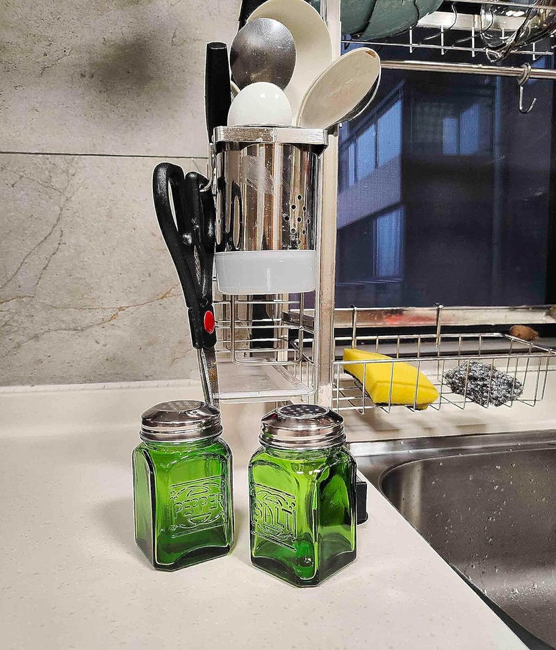 Kerixi Vintage Salt and Pepper Shakers (Green, Medium) - Image 4