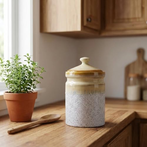 Caffeine Ceramic Stonewear Handmade Cream Studio Martaban Barni (Set of 1) - Image 2