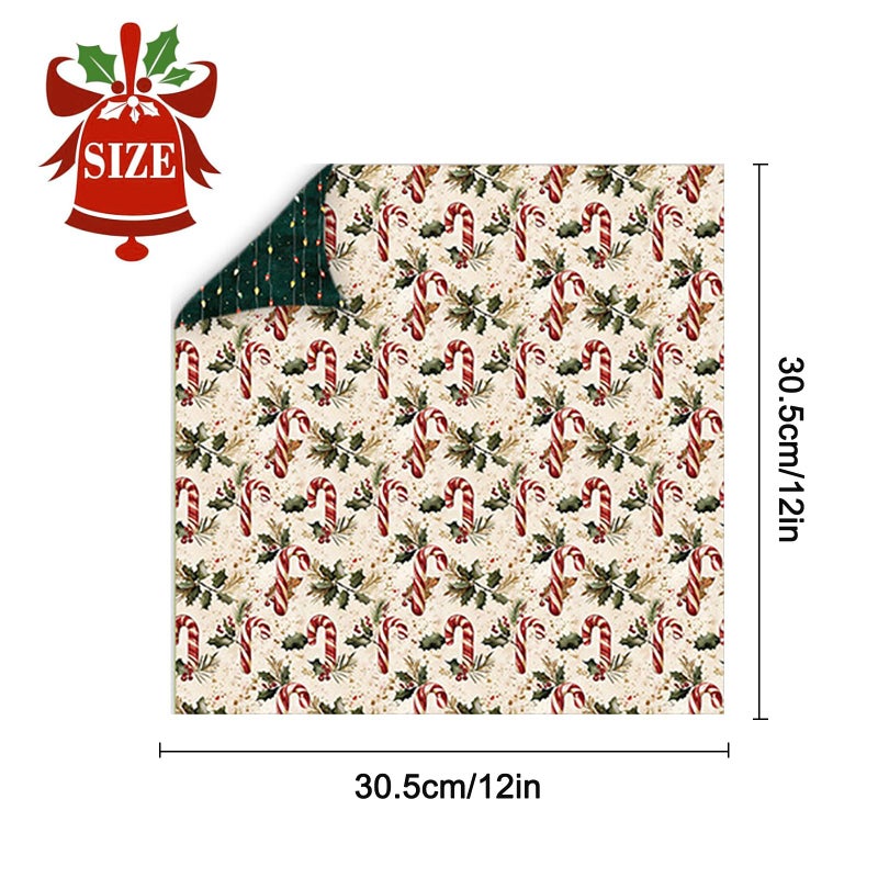 Colabrili Christmas Scrapbook Paper, 24Sheets/12 Designs Decorative Christmas Craft Paper, Double-Sided Grid Winter Pattern paper for Scrapbooking Card Making DIY Photo Album Journal (Sweet, 12x12 in) - Image 1