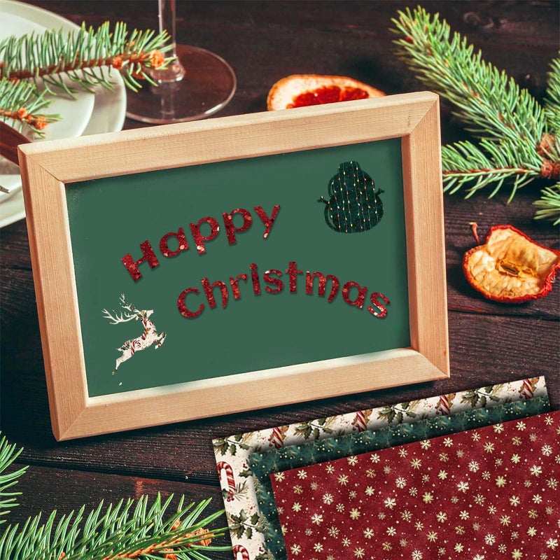 Colabrili Christmas Scrapbook Paper, 24Sheets/12 Designs Decorative Christmas Craft Paper, Double-Sided Grid Winter Pattern paper for Scrapbooking Card Making DIY Photo Album Journal (Sweet, 12x12 in) - Image 3