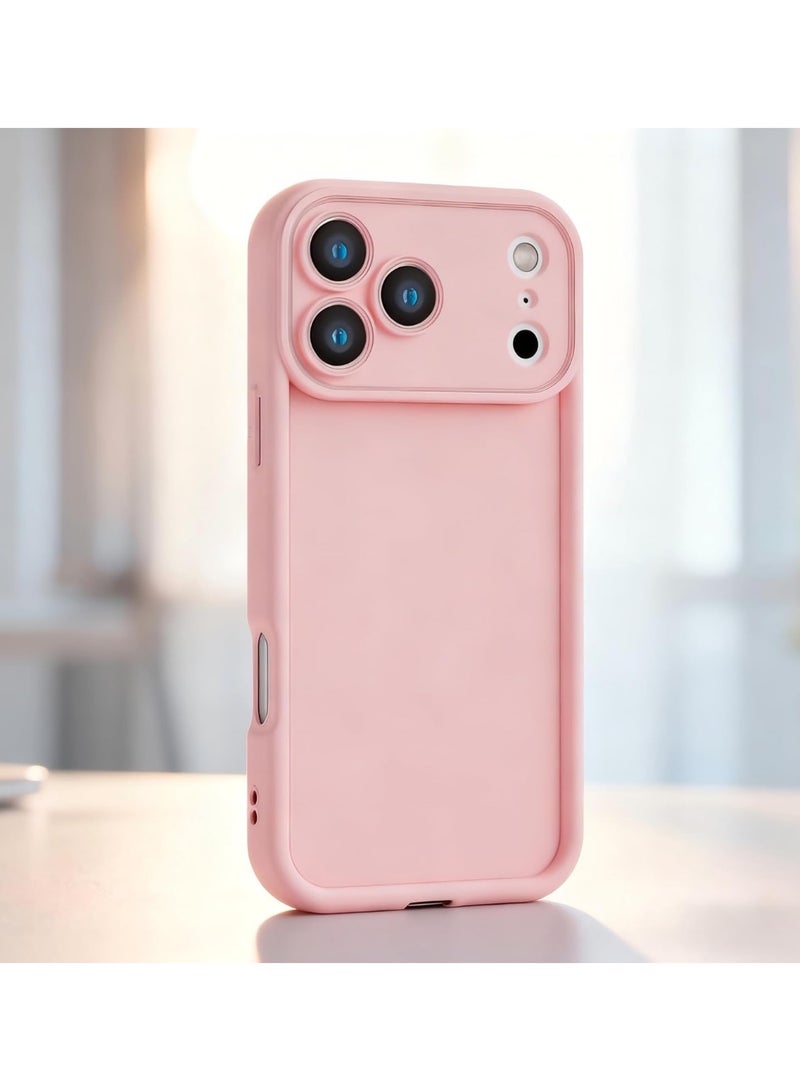 Phone 17 Pro Max Case - Premium Slim TPU Cover with Full Camera Protection, Shockproof Anti-Scratch Back Cover – Pink - Image 1