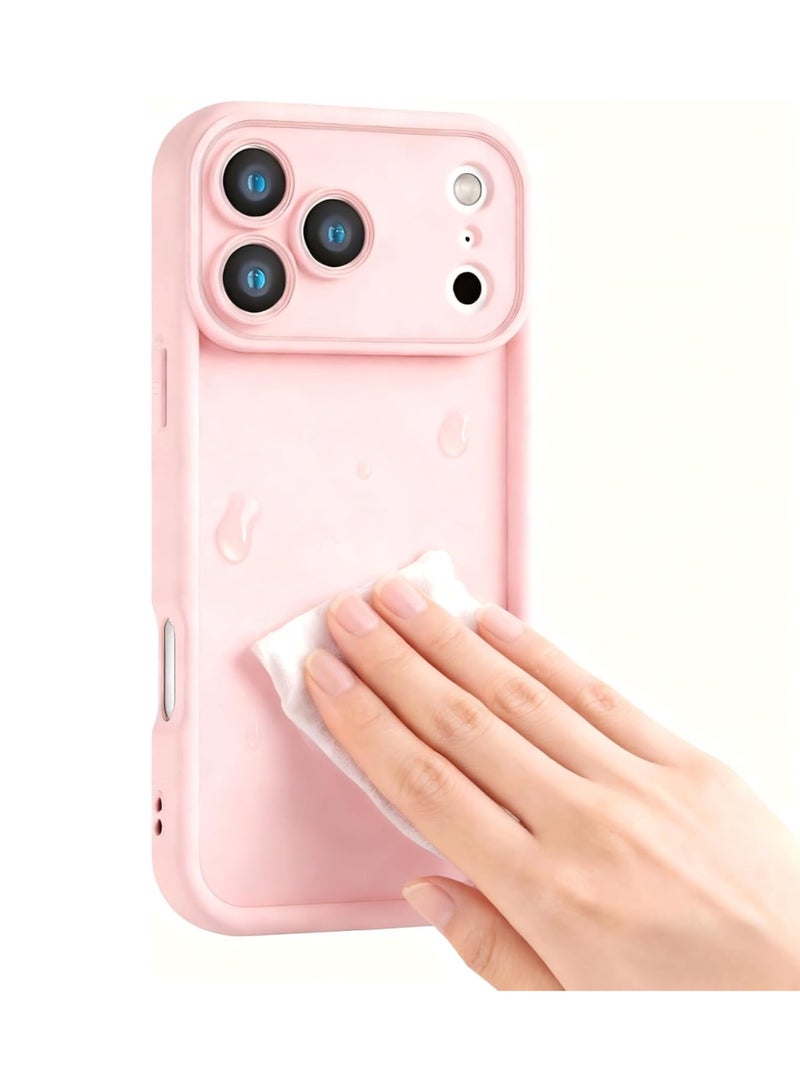 Phone 17 Pro Max Case - Premium Slim TPU Cover with Full Camera Protection, Shockproof Anti-Scratch Back Cover – Pink - Image 4