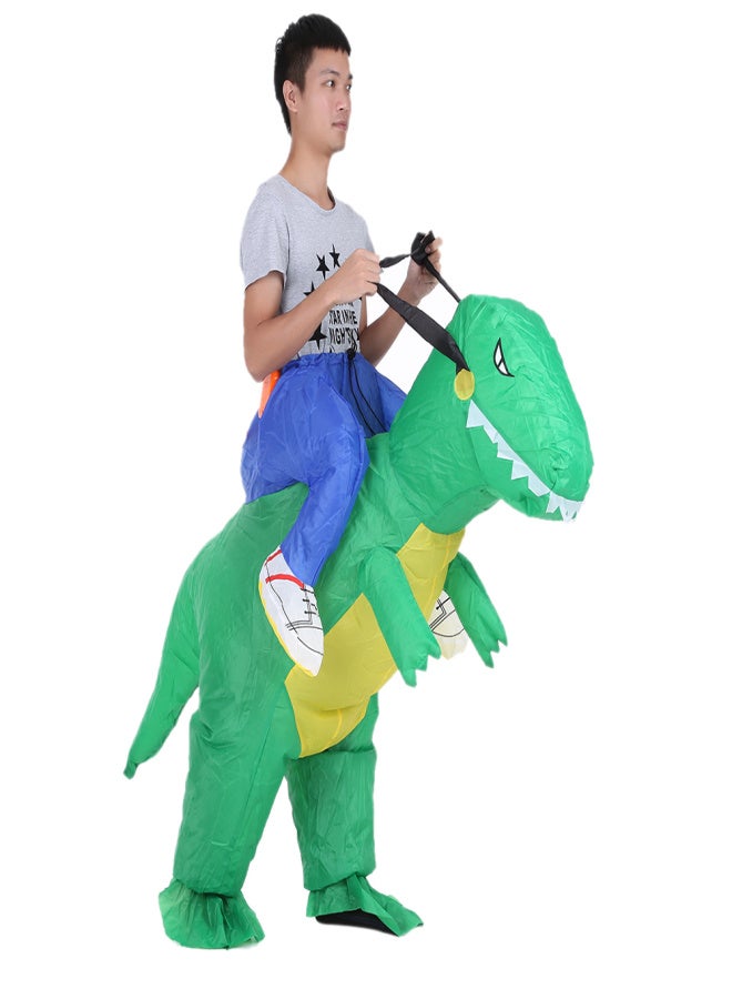 Cute Adult Inflatable Dinosaur Costume Suit Air Fan Operated Walking Fancy Dress Halloween Party Outfit T-Rex Inflatable Animal Costume - Image 1