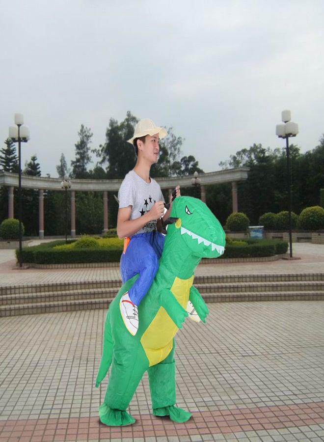 Cute Adult Inflatable Dinosaur Costume Suit Air Fan Operated Walking Fancy Dress Halloween Party Outfit T-Rex Inflatable Animal Costume - Image 4