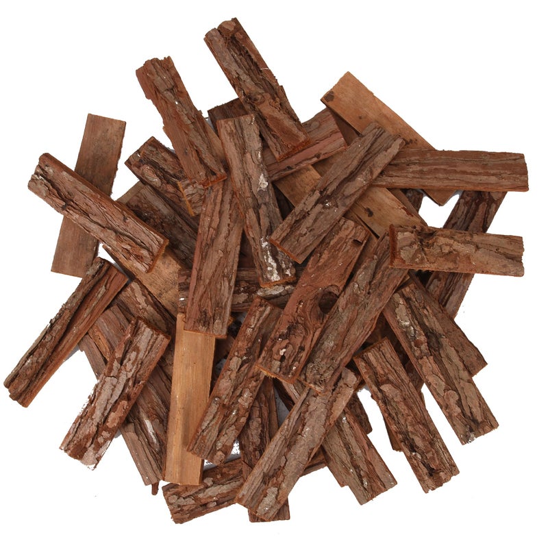 BYHER 4" Craft Sticks, 45Pcs Wooden Sticks for Crafts, Natural Wood Log Twigs for DIY Photo Props, School Projects, Card Making (Rustic) - Image 1