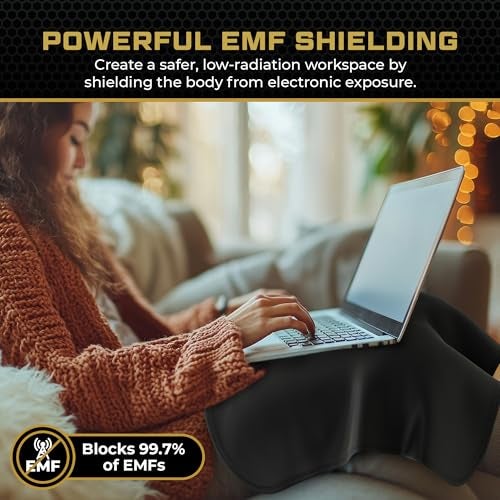 Gardava Faraday Blanket - New for 2026 - Protection Faraday Fabric Technology for Electromagnetic Shielding from Laptop, Cell Phone, and Wireless RF Emissions, 3rd Party Tested, Black - Image 2