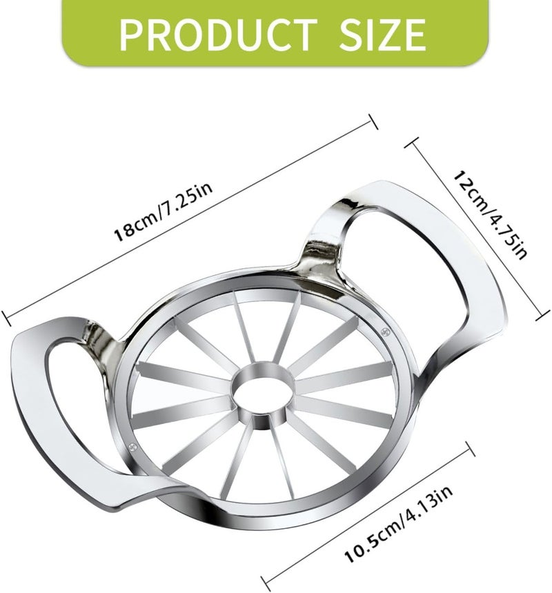 LIIGEMI Apple Slicer,12-Blade Extra Large Apple Corer, Heavy Duty Stainless Steel Apple Cutter and Divider，Easy to Use, Time-Saving. - Image 5