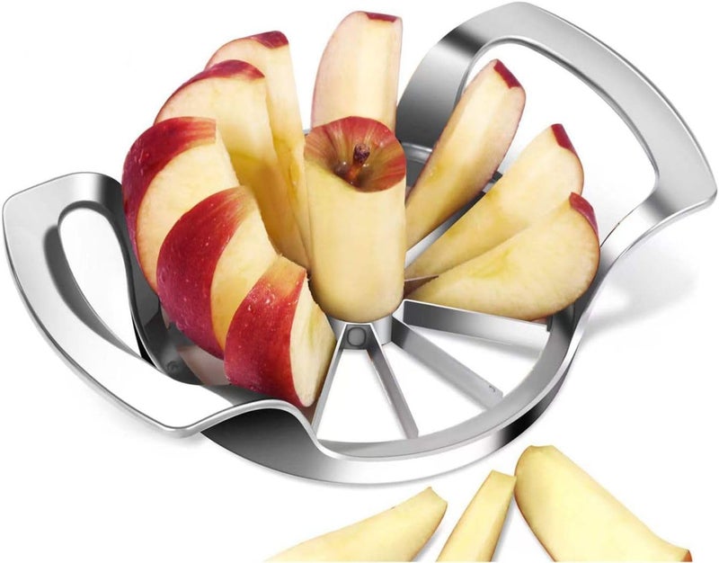 LIIGEMI Apple Slicer,12-Blade Extra Large Apple Corer, Heavy Duty Stainless Steel Apple Cutter and Divider，Easy to Use, Time-Saving. - Image 1