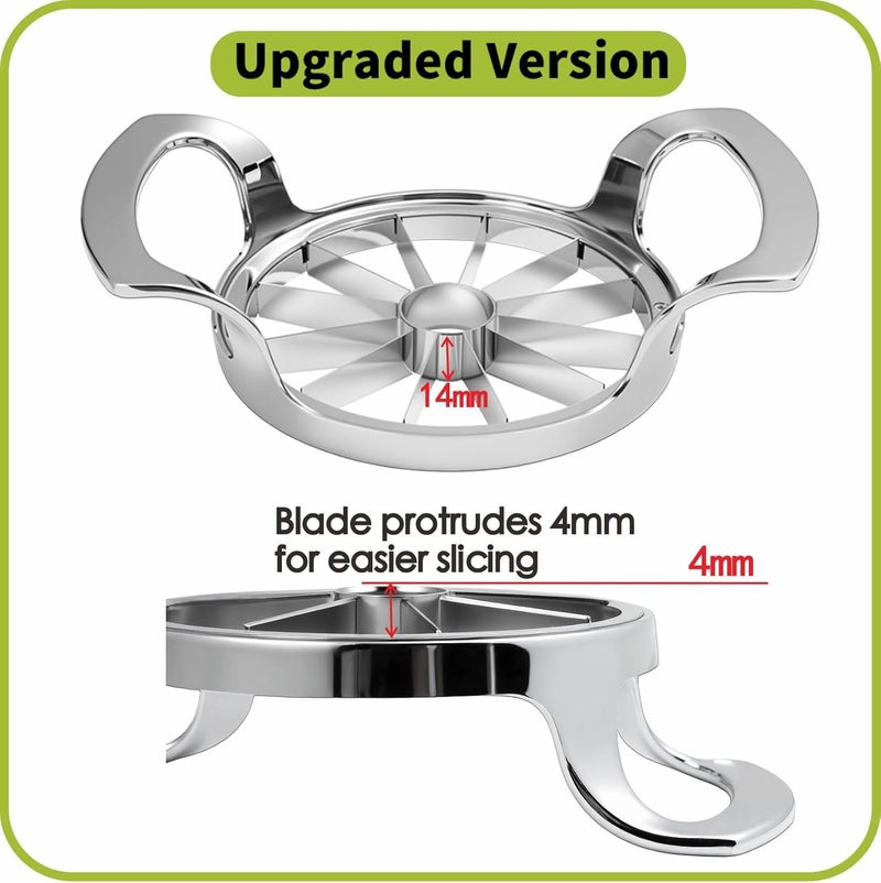 LIIGEMI Apple Slicer,12-Blade Extra Large Apple Corer, Heavy Duty Stainless Steel Apple Cutter and Divider，Easy to Use, Time-Saving. - Image 3