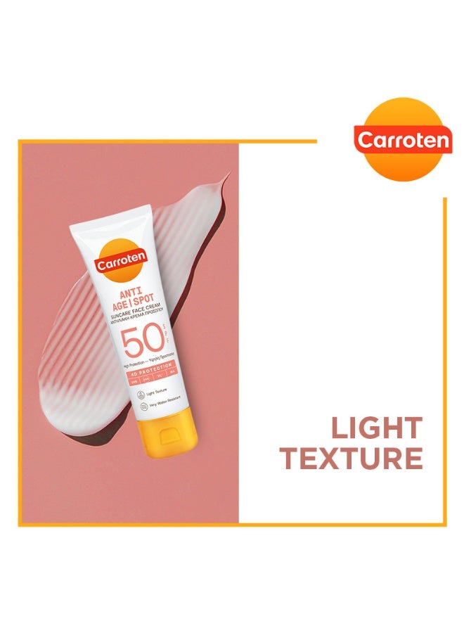 Carroten Anti-Age & Anti Spot Suncare Spf50 Face Cream 4D Protection Water Resistant 50 ML - Image 4