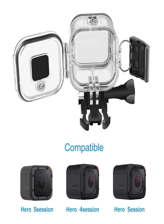 Suptig Replacement Waterproof Case Protective Housing for GoPro Hero 4session, 5session Outside Sport Camera For Underwater Use - Water Resistant up to 196ft (60m) … - Image 2