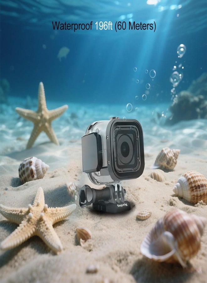 Suptig Replacement Waterproof Case Protective Housing for GoPro Hero 4session, 5session Outside Sport Camera For Underwater Use - Water Resistant up to 196ft (60m) … - Image 5
