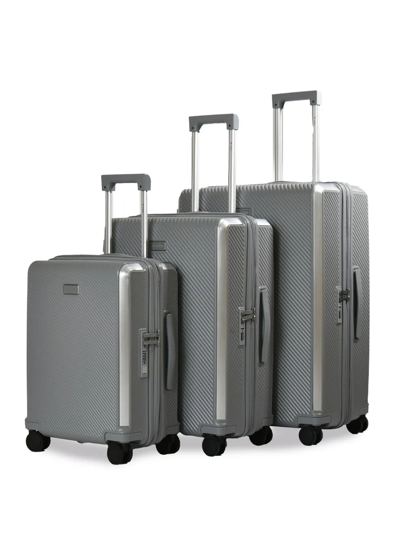 Magellan Magellan MH079-3P 3 Piece Luggage Set 20/24/28 Inch, PC Hardside Trolley Bags, Double Spinner Wheels, TSA Lock, USB Port, Expandable, Telescopic Handle