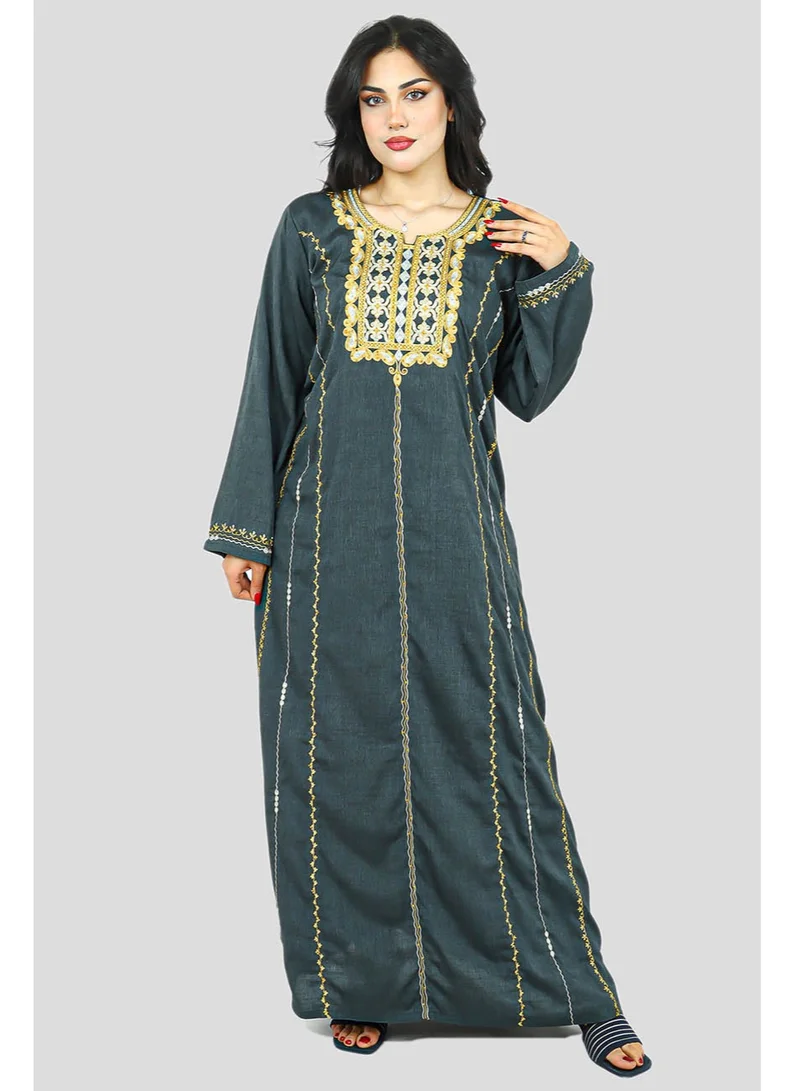اكسا جلابية IK5425 رمادي
