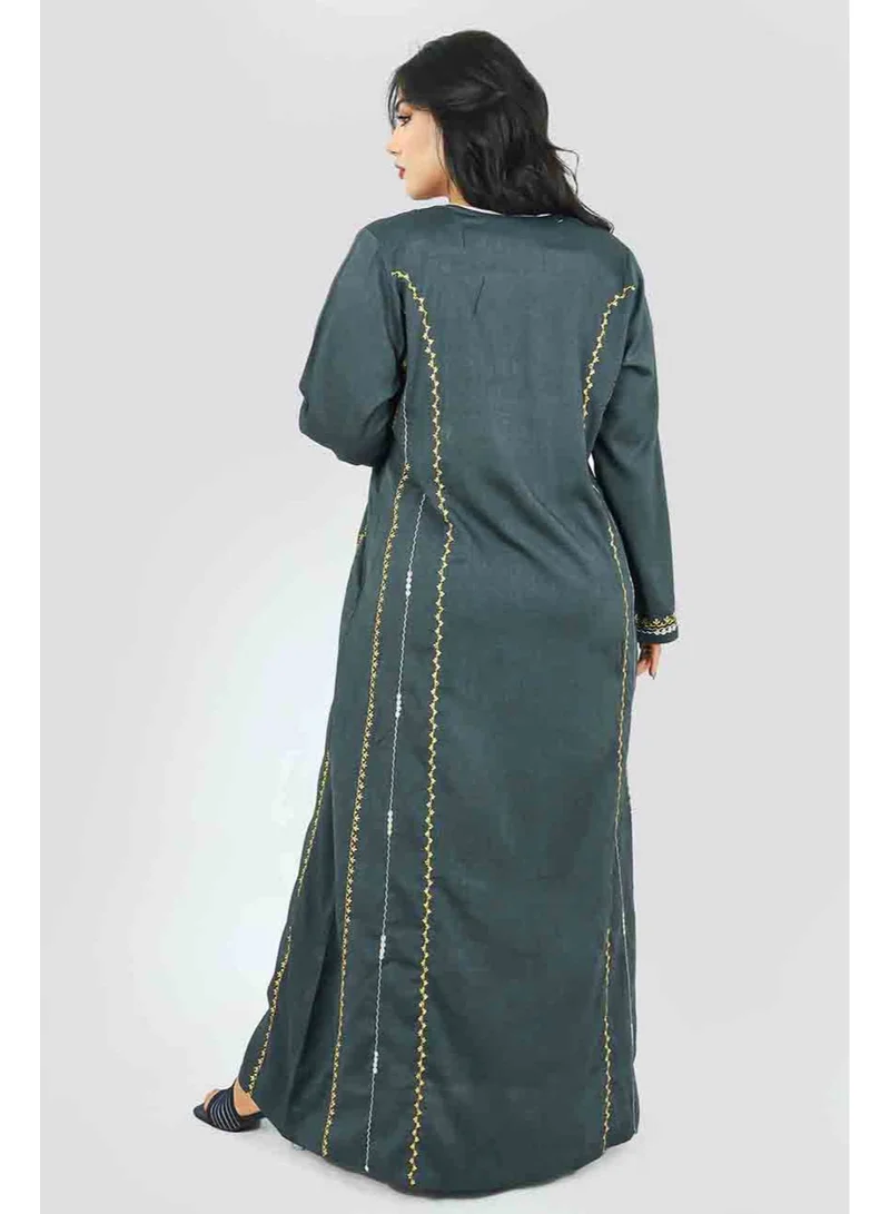 اكسا جلابية IK5425 رمادي