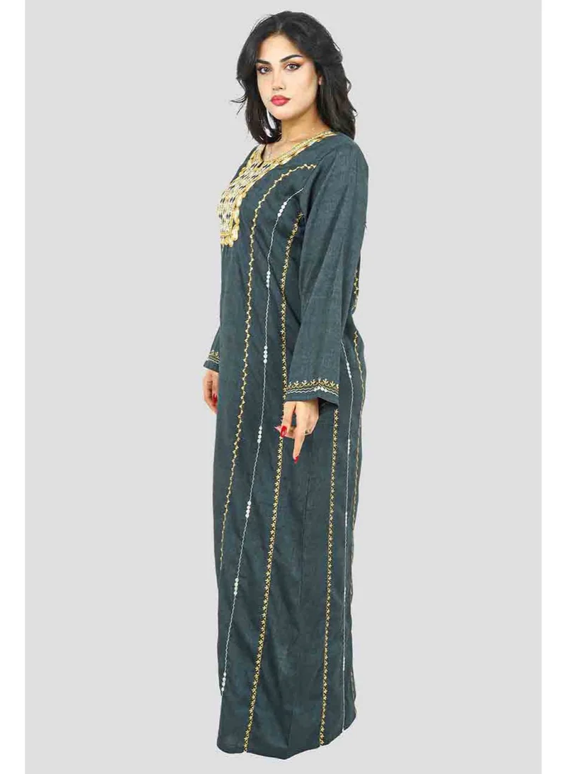 اكسا جلابية IK5425 رمادي