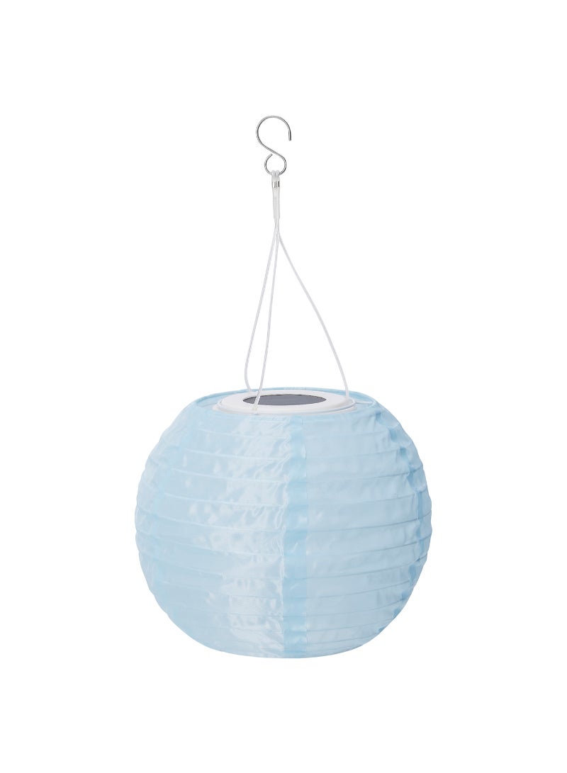 AS SEEN ON TV LED solar powered pendant lamp outdoor globe light blue 22 cm 
