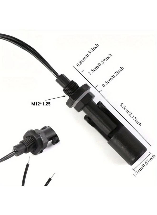 4 قطع من مفاتيح تعويم التحميل الجانبي من نوع منقار البط مع أقواس تركيب ذراع قابلة للتعديل لحساس مستوى مياه أحواض الأسماك والبرك - Image 3