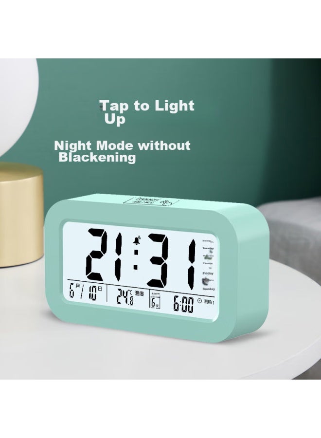 Compas Kangbasiduo Functional Electronic Alarm Clock, Student-specific Wake-up Device, Electronic Clock, Student And Children's Alarm Clock, 801 Green - Image 2