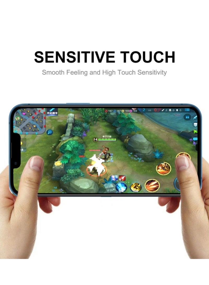 BORTONY Screen Protector Compatible with iPhone 14 14 Pro 13 13 Pro 6.1 inch Anti-Scratch Anti-Fingerprints Ultra HD Clear Transparent 9H Hardness Tempered Glass Film - Image 5