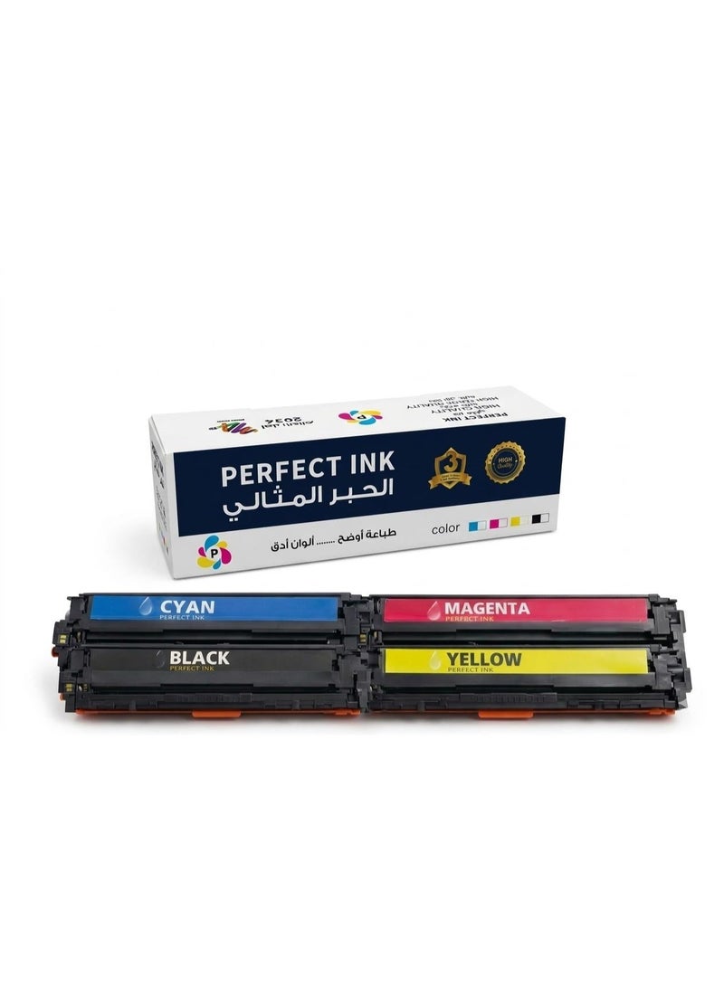 Perfect Ink Your concern for ink quality protects your printer (color printer ink -067-045-054-201A-203A) high quality and high color accuracy - Image 1