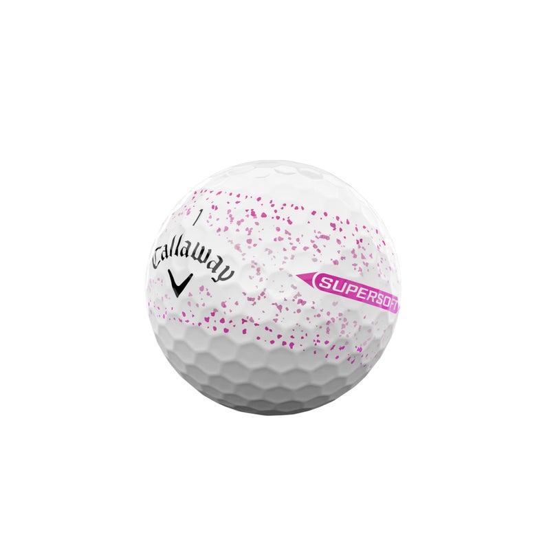Callaway Golf Supersoft Golf Balls (2025, Pink Splatter) - Image 3