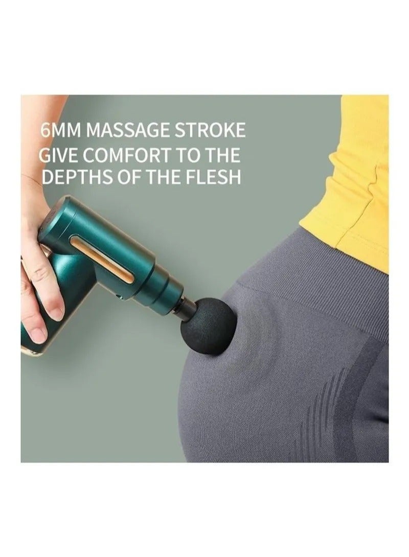 Generic Black 4-In-1 Compact Mini Muscle Massager Gun  - Image 3