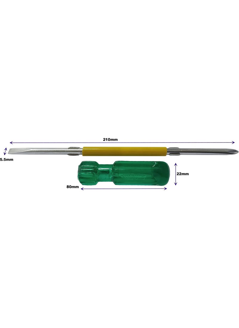 Inditrust - Inditrust 3pc T Spanner set 8 10 12 mm with 1pc 2in1 Screwdriver set Hand Tool Kit - Image 1