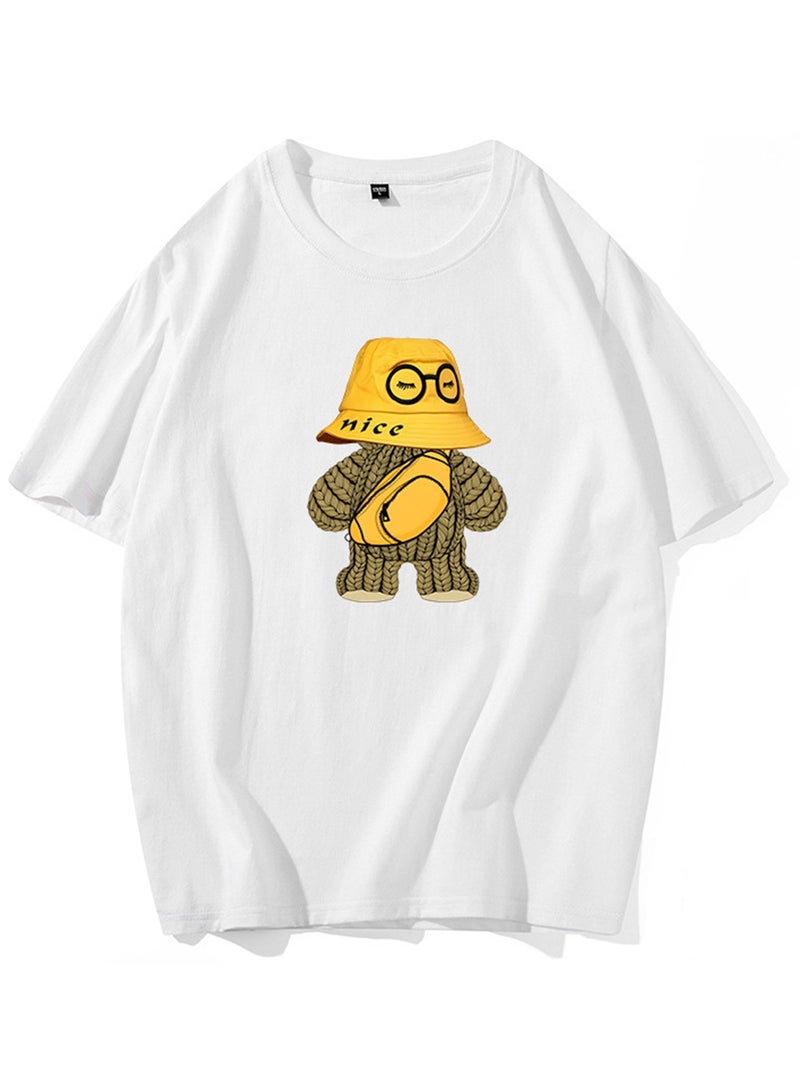 Men's summer fashion casual round cotton short -sleeved T -shirt - Image 1